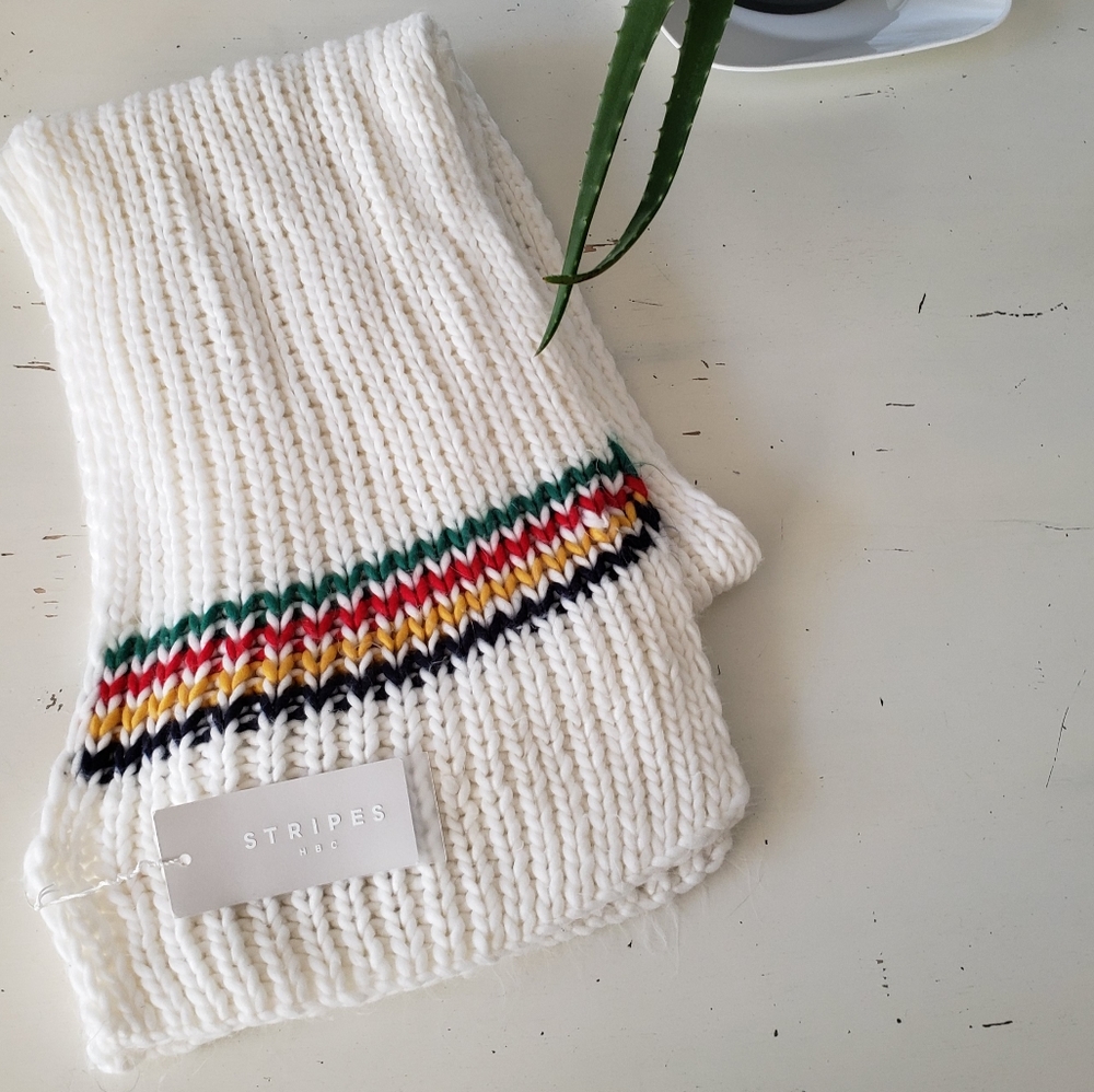 White Handknit Scarf
